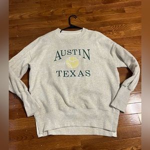 Crew neck sweat shirt